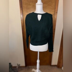Express Dark Green Knit Sweater